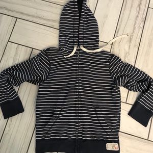 American Eagle Stripe Zip up hoodie
